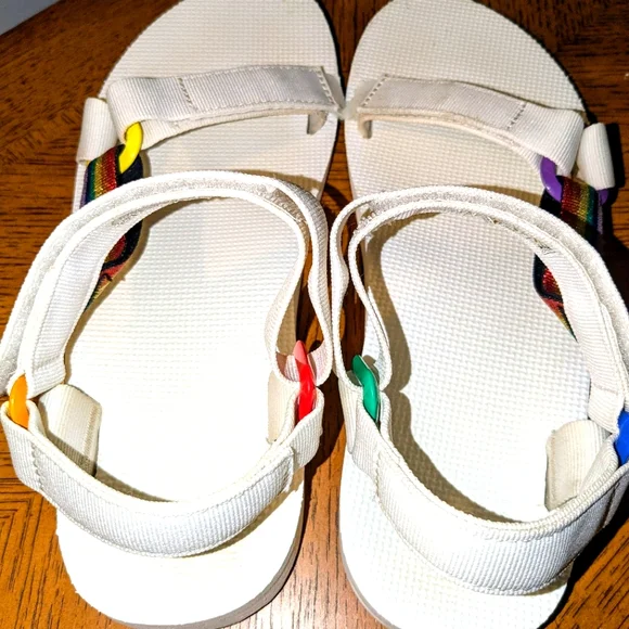 Teva Sport Sandal Original Universal Pride Rainbow White Men 10 Women11.5 Unisex - Picture 6 of 11